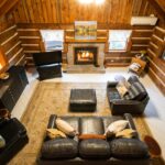 Loft Log Cabin Living Room Tanglewood Kradel's Kabins